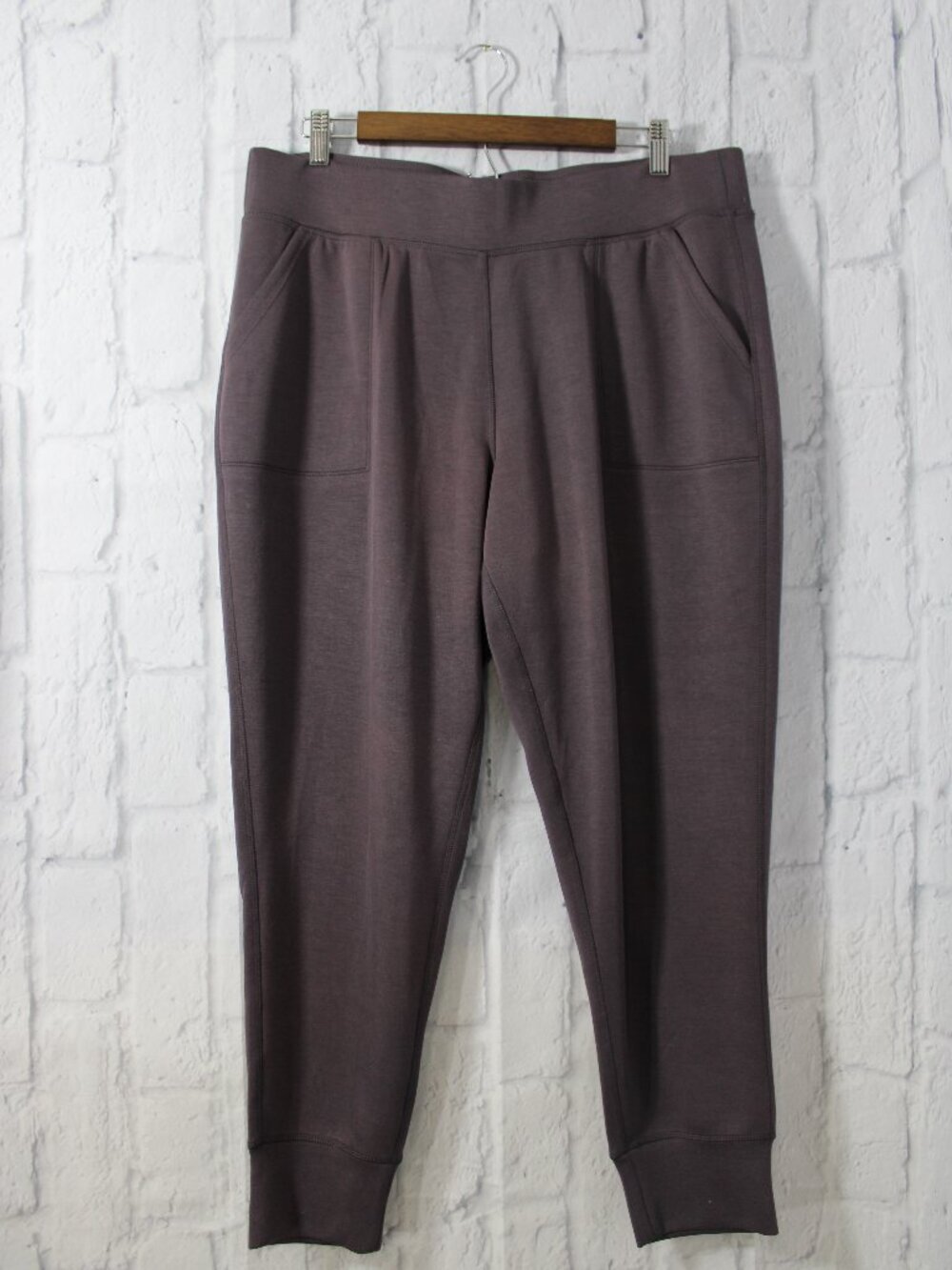 Gaiam Extra Large Purple Mauve Pull On Jogger Leg Casual Pants